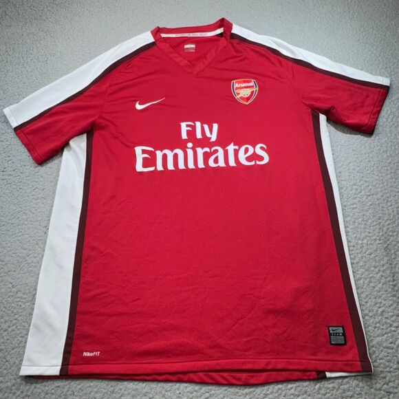 Arsenal‎ Soccer Jersey Men Extra Large Red 2008 Nike Stitched Kit Gunners Team - Picture 1 of 15
